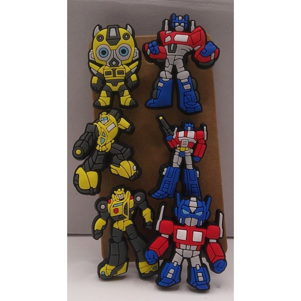 Set of 6 Shoe Charms for Crocs featuring 	Transformers	A3